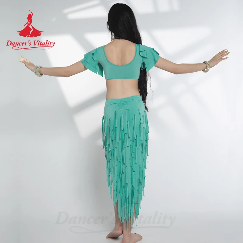 ベリーダンス衣装 ドラムソロ　belly dance costume ターコイズ Belly Dancer Costume Set for Women Sexy Top+sexy Drum Solo Skirt