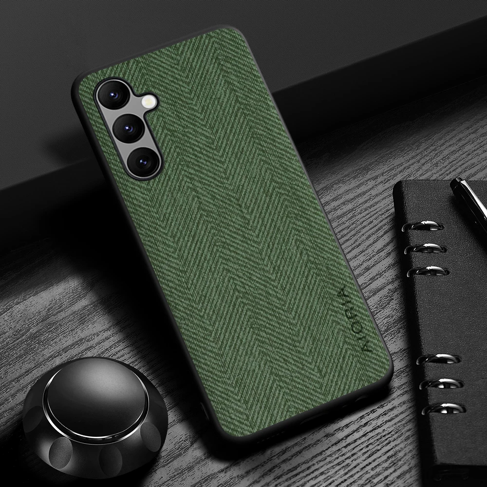 Elegant Leather Wood Grain Phone Case - Simple, Lightweight, and Durable Cover