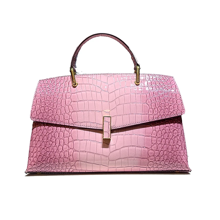 Borse da donna in pelle modello coccodrillo Borsa a tracolla a tracolla con conchiglia alla moda Borse a tracolla con manico superiore_voghion.com