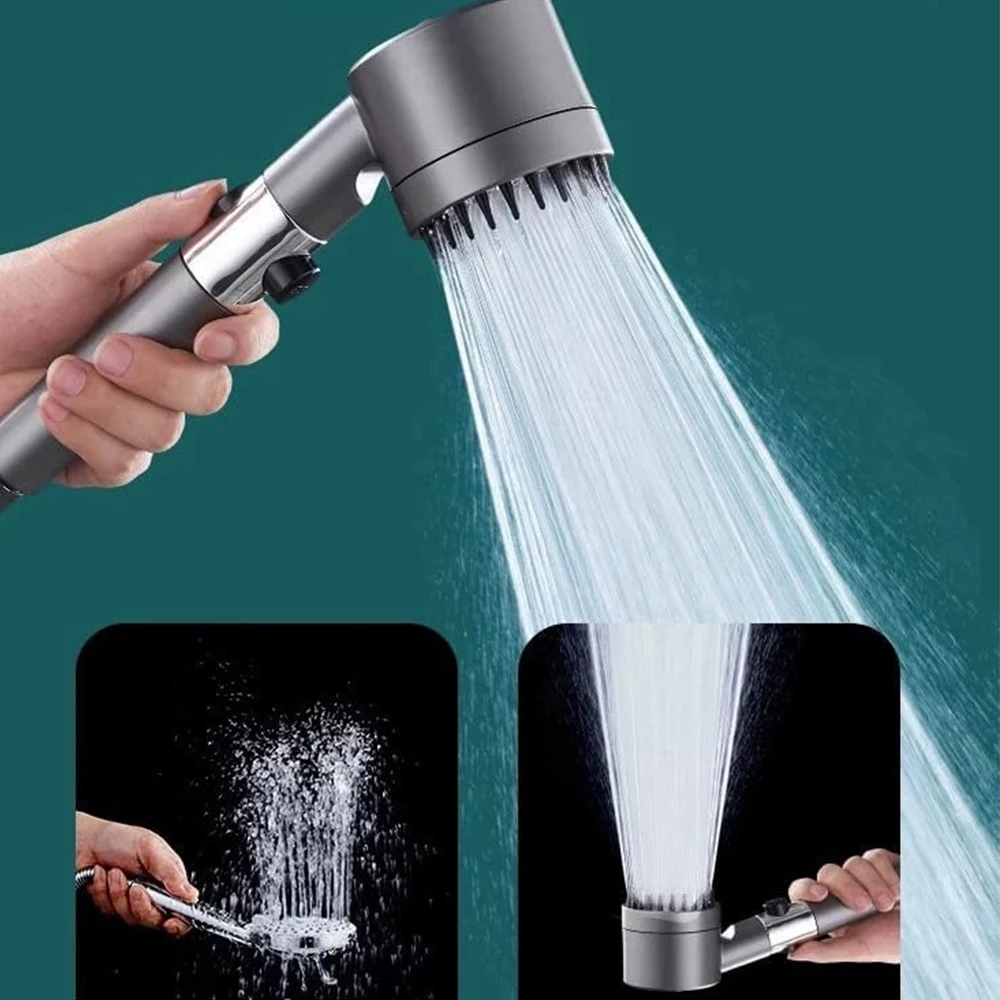 High-Pressure Water-Saving Handheld Showerhead with Multi-Mode Massage and Filter System