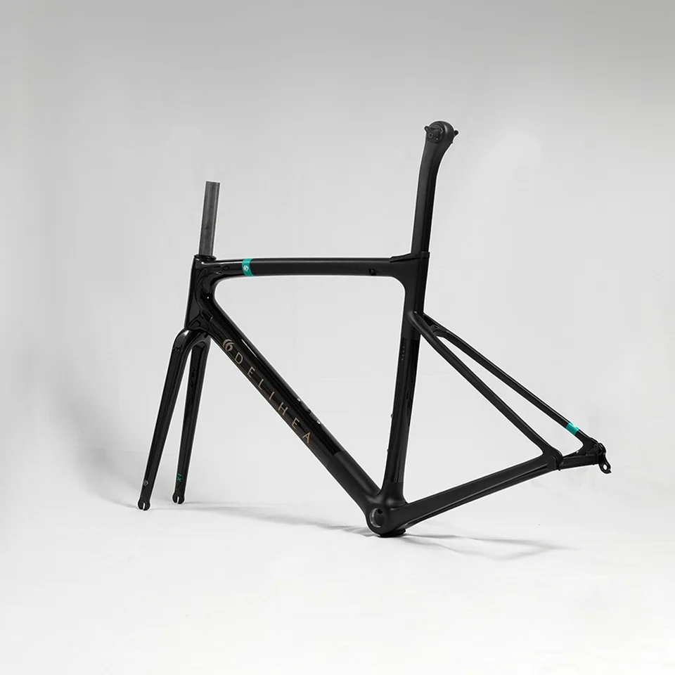 Delihea rest-自転車用空気力学的カーボンフレーム、リムブレーキ