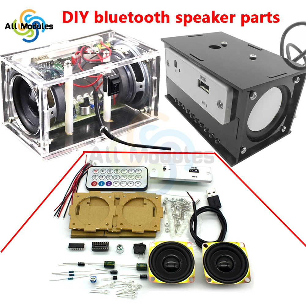 Diy Bluetooth Speaker Making And Assembling Electronic Welding Kit