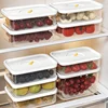 6PCS Thickened Storage Boxes Refrigerator Frozen Meat Dispenser Food Grade Crisper Food Seal Timing Box Kitchen Storage Supplies 2