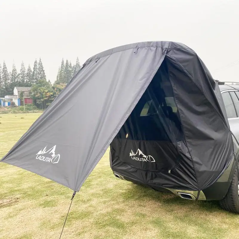 

Camping Auto Tail Tent Waterproof Car Awning Portable Sunshade Rainproof Sun Shelter Car SUV Trunk Rear Tent For Self-driving