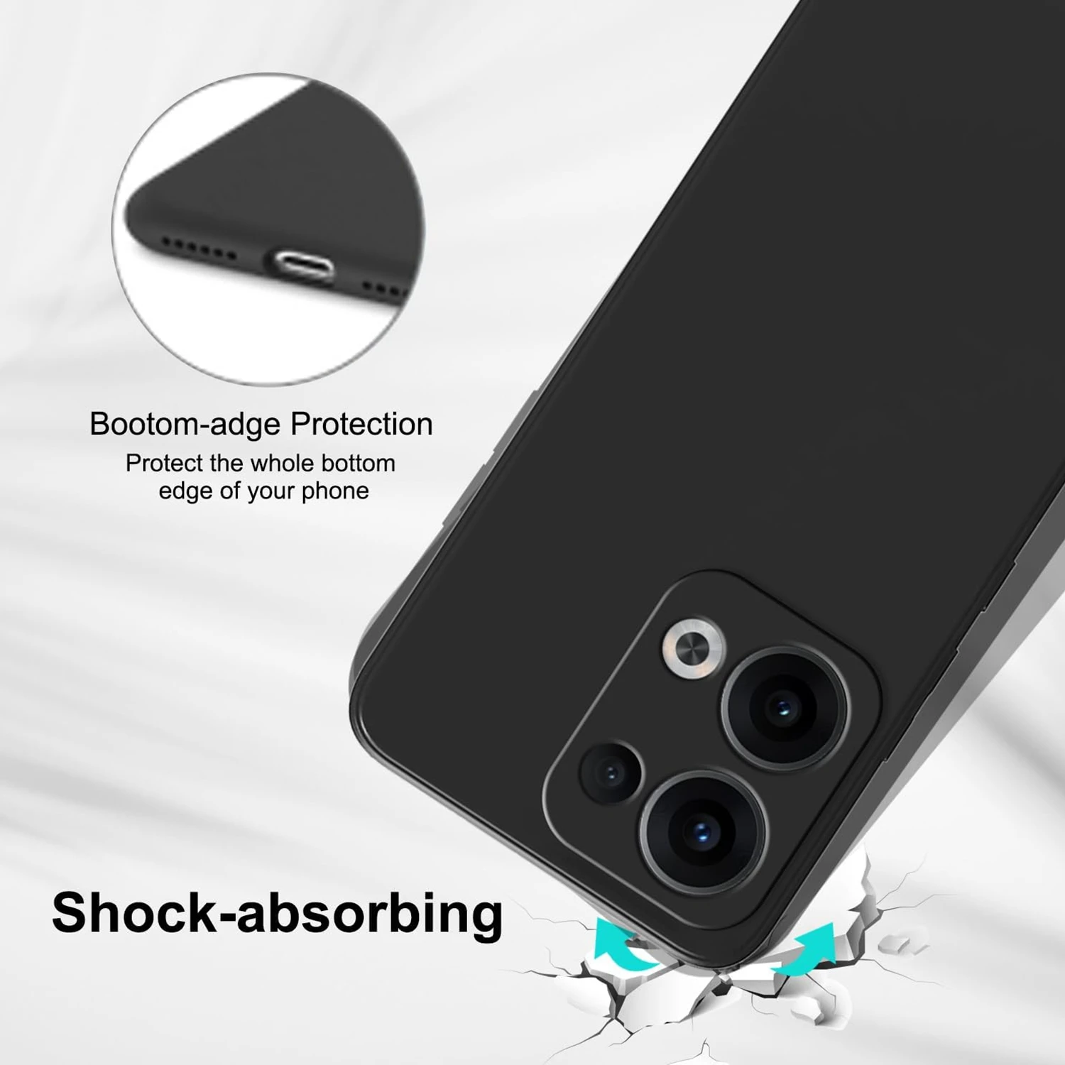 Flexible Liquid Silicone Protective Phone Case – Premium TPU Bumper Shell