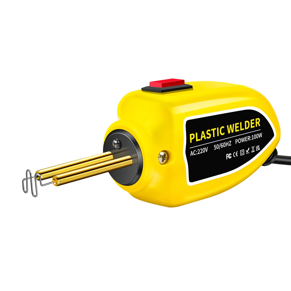 100W 플라스틱 용접기 PVC 용접건 400개 스테이플 포함 핫 스테이플러 플라스틱 용접 키트 자동차 범퍼 수리 키트