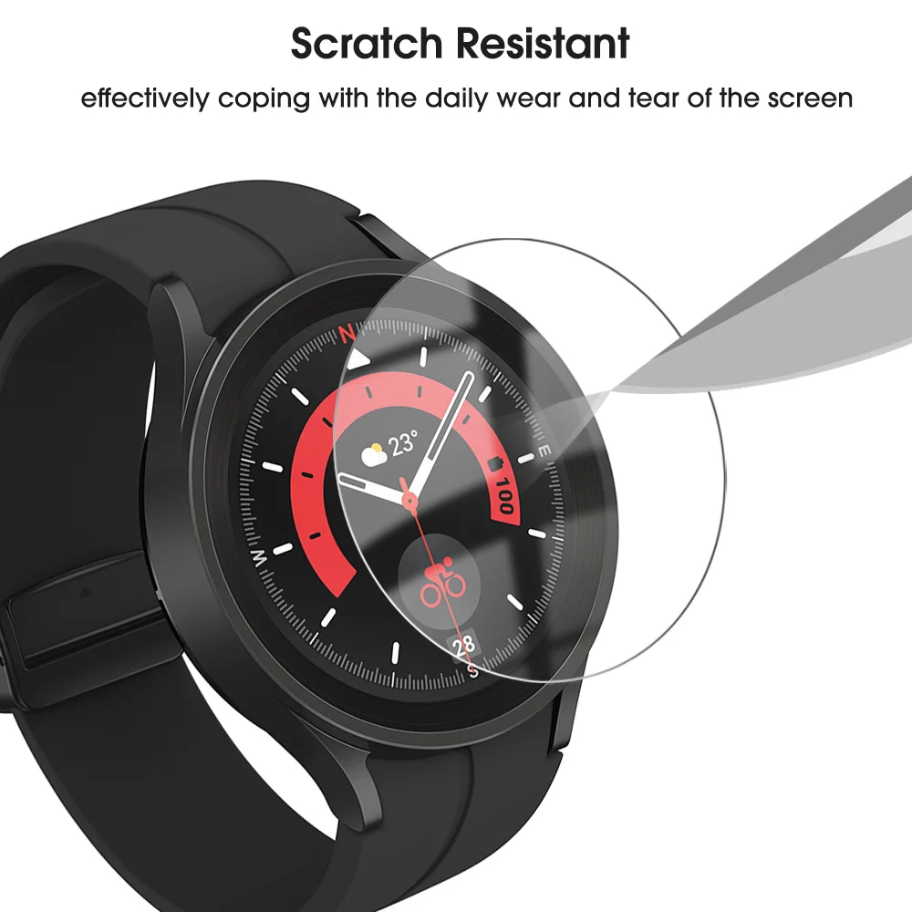 1-5Pcs Screen Protector Films for Samsung Galaxy Watch4 5 6 40mm 44mm 42/46mmTempered Glass Cover for Watch 6 Classic 43mm 47mm