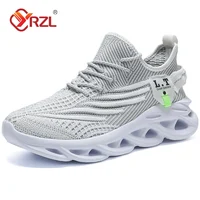 YRZL Running Sneakers Men's Casual Shoes Outdoor Big Size Lightweight Breathable Mesh Increase Comfortable Sports Shoes for Men