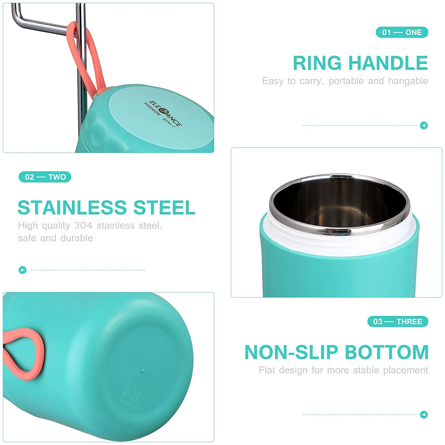 Food Thermal Jar Insulated Soup Cup Thermos Containers Stainless Steel thermal lunch box Keep Hot for School Children 430ml