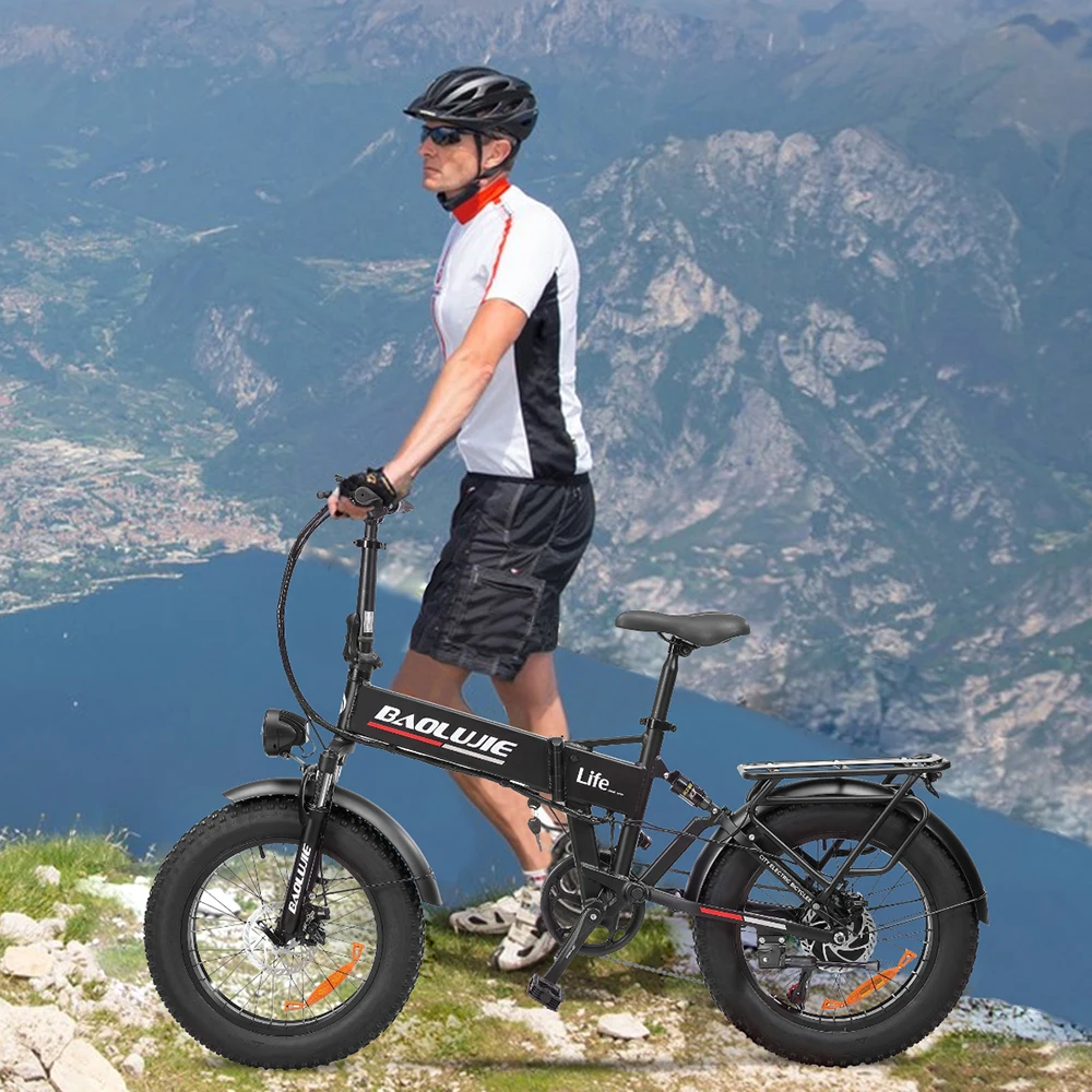 20-inch Folding Electric Bike 750W 48V 12AH Speed 35KM/H Electric Urban Mountain Bike All Terrain