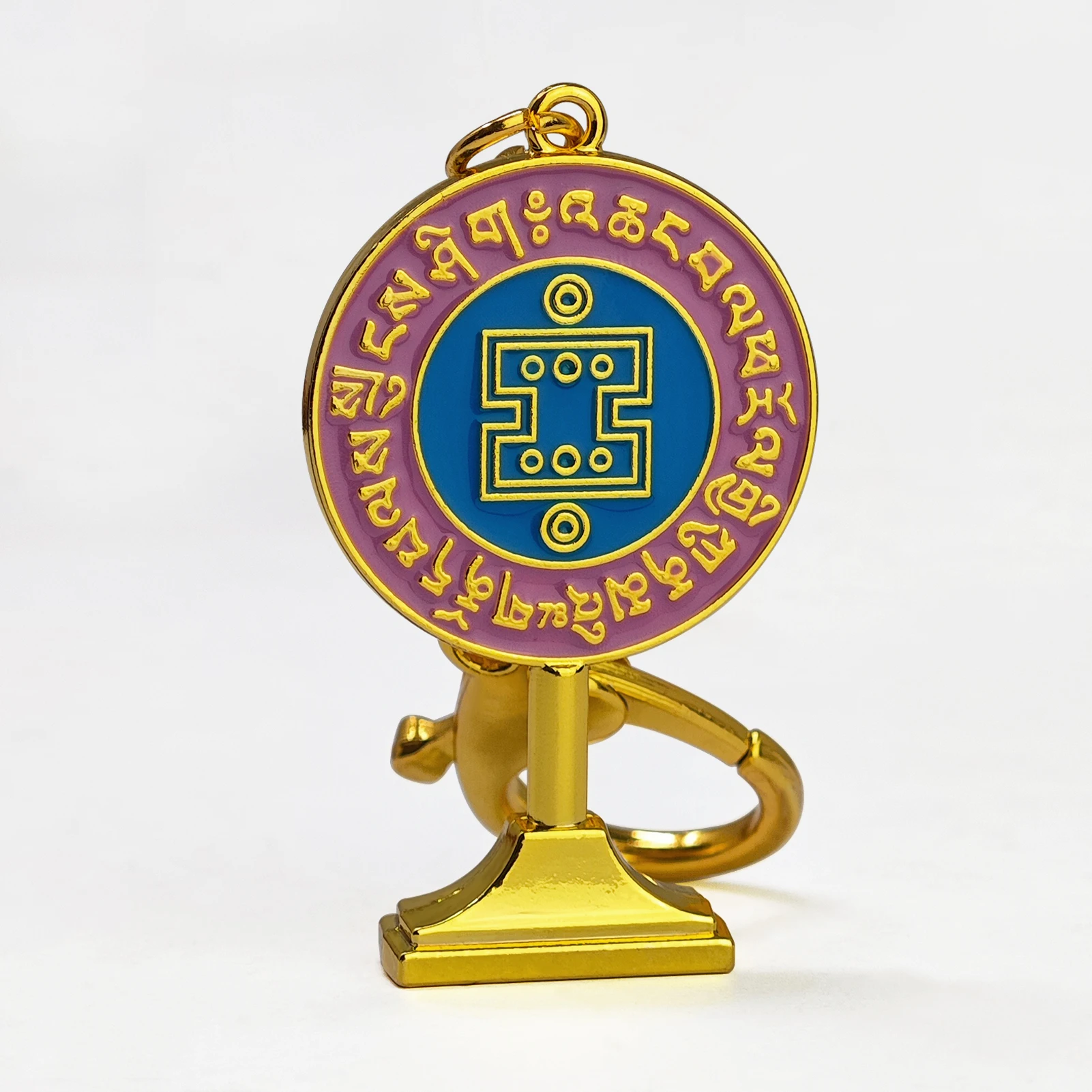 Feng Shui Anti-Burglary Mirror Amulet Keychain Luck Protect Key chain 4