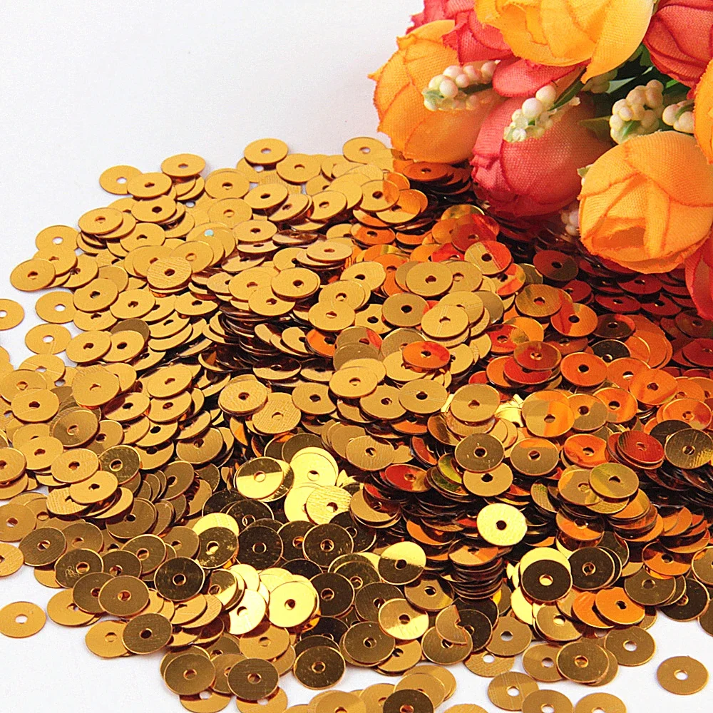 Sparkling Gold Sequin Mix for Crafting and Decoration