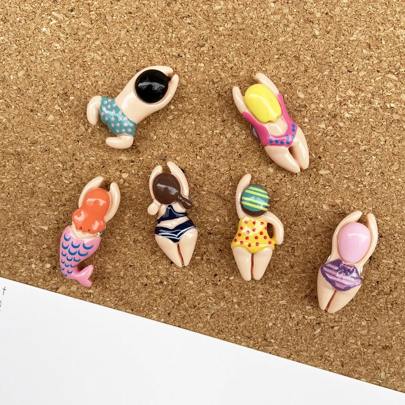 6 Pcs Villain Modeling Push Pins push pins Mermaid Shape Pushpin Thumbtacks Decoration Thumb Tack Pin Binding Cork Board Wall Pin