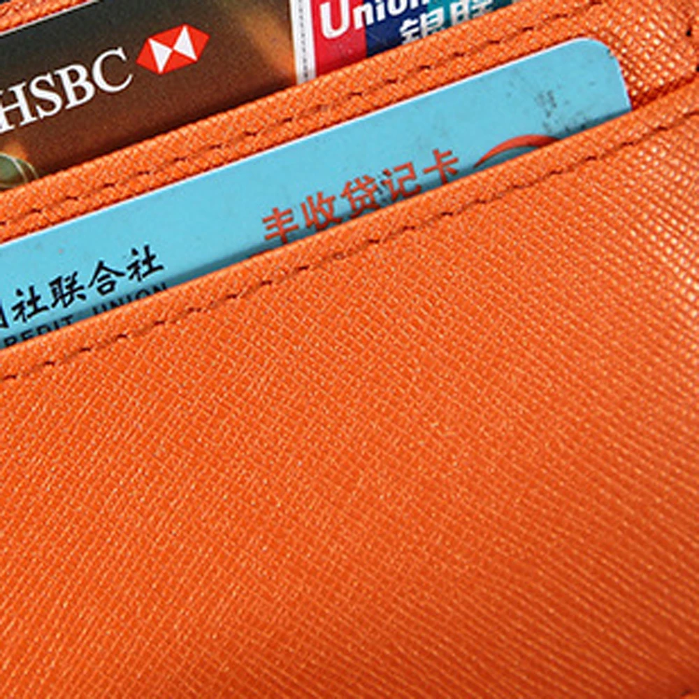 양면 슬림 카드홀더 은행 신용 카드 ID 카드 동전 파우치 케이스 가방 지갑 정리함, 얇은 명함 지갑, 여성 남성