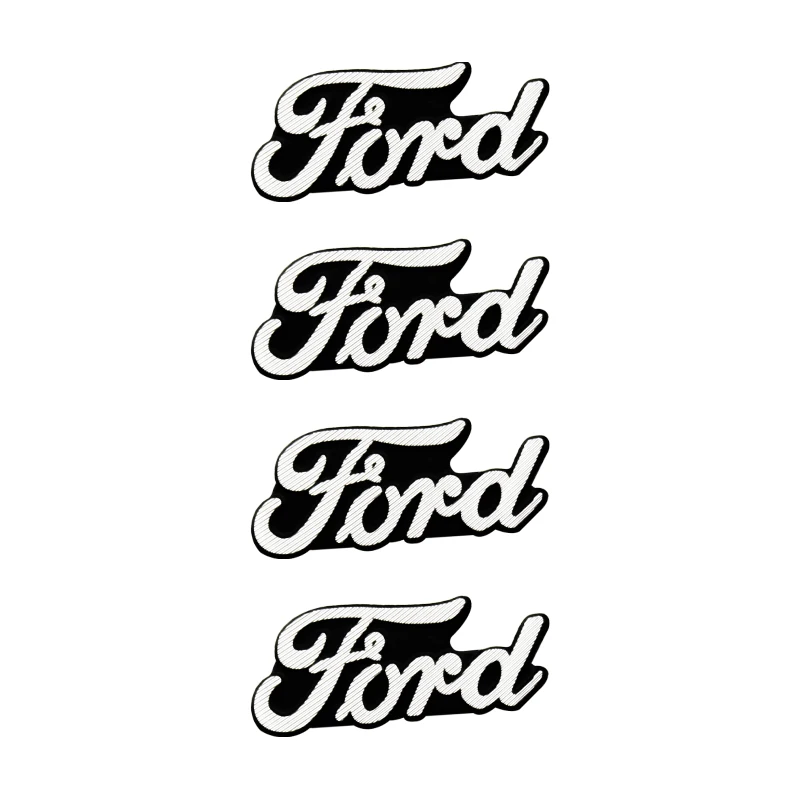 Transform Your Car Audio with 4pcs Ford Logo 3D Aluminum Speaker