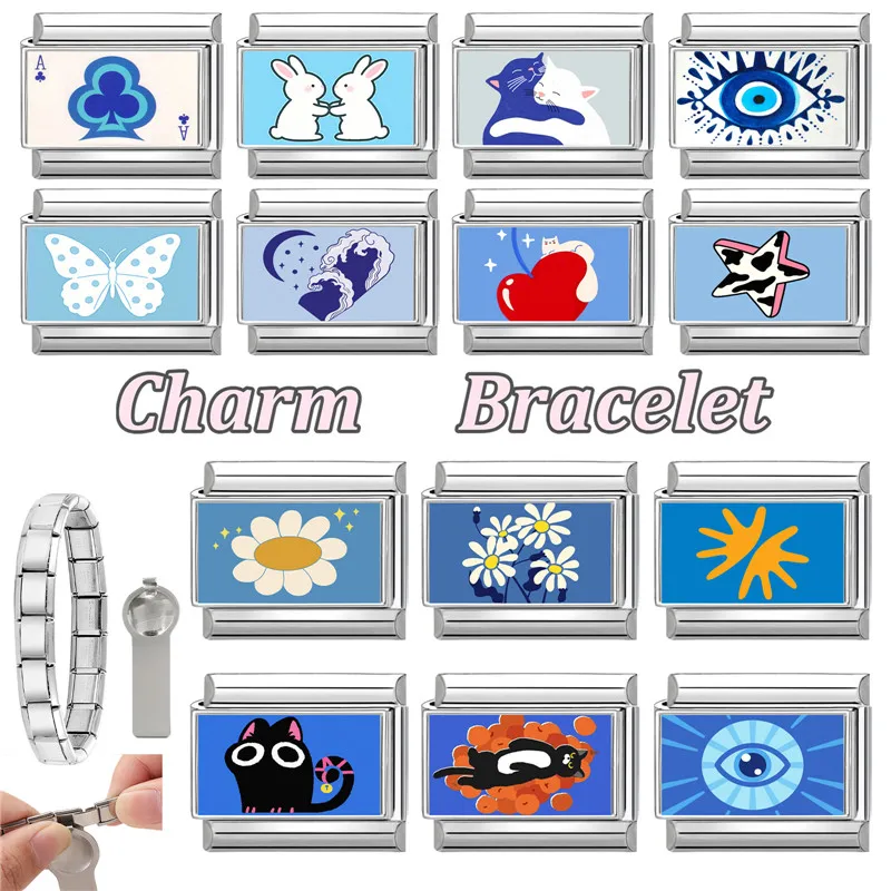 Italian Link Steel Bracelet Gift Cosmetic