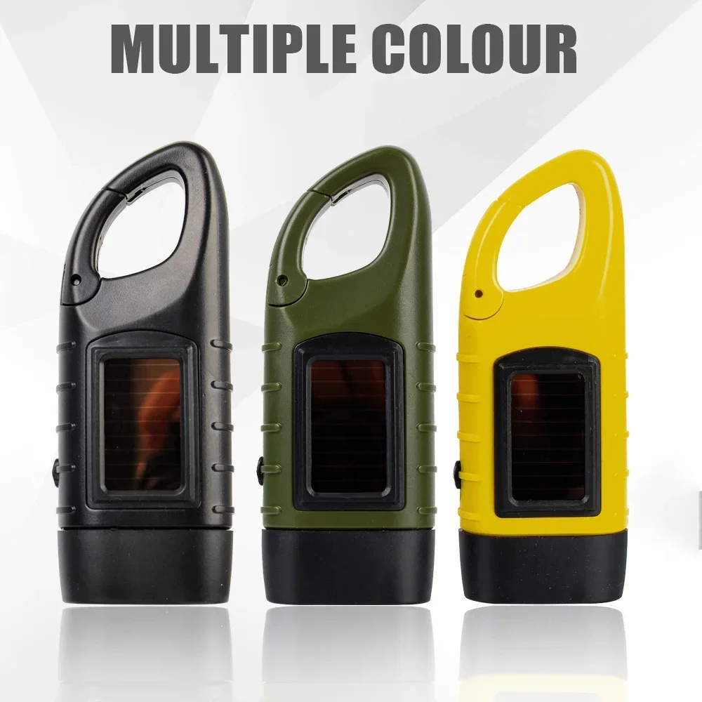 Hand Crank Dynamo Solar Flashlight 2
