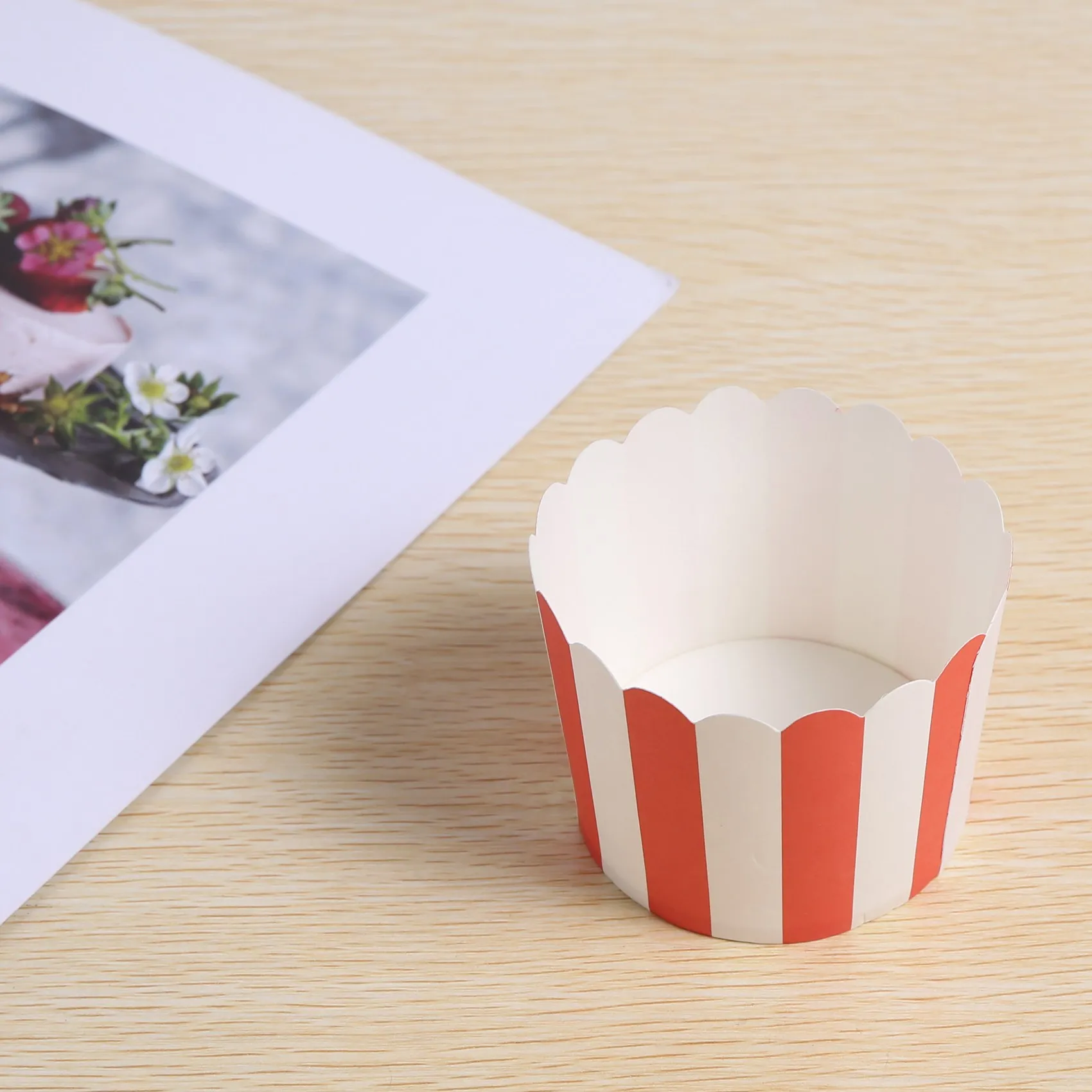 Silicone Baking Pans Cupcake Wrapper Paper 50X
