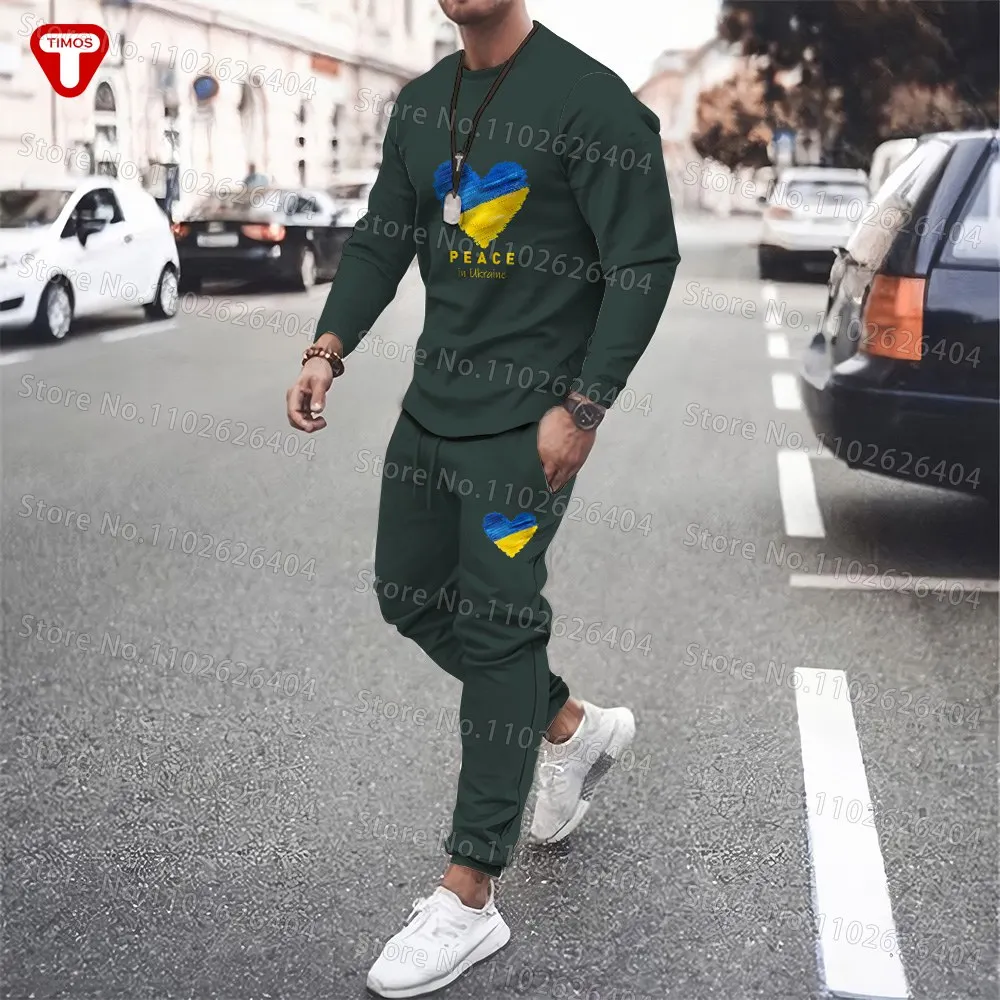 Ukraine Clothes Men Tracksuit T-Shirt Pants Large Casual Trend 3D Printed Women Sports Suits Ukrainian Style Suites
