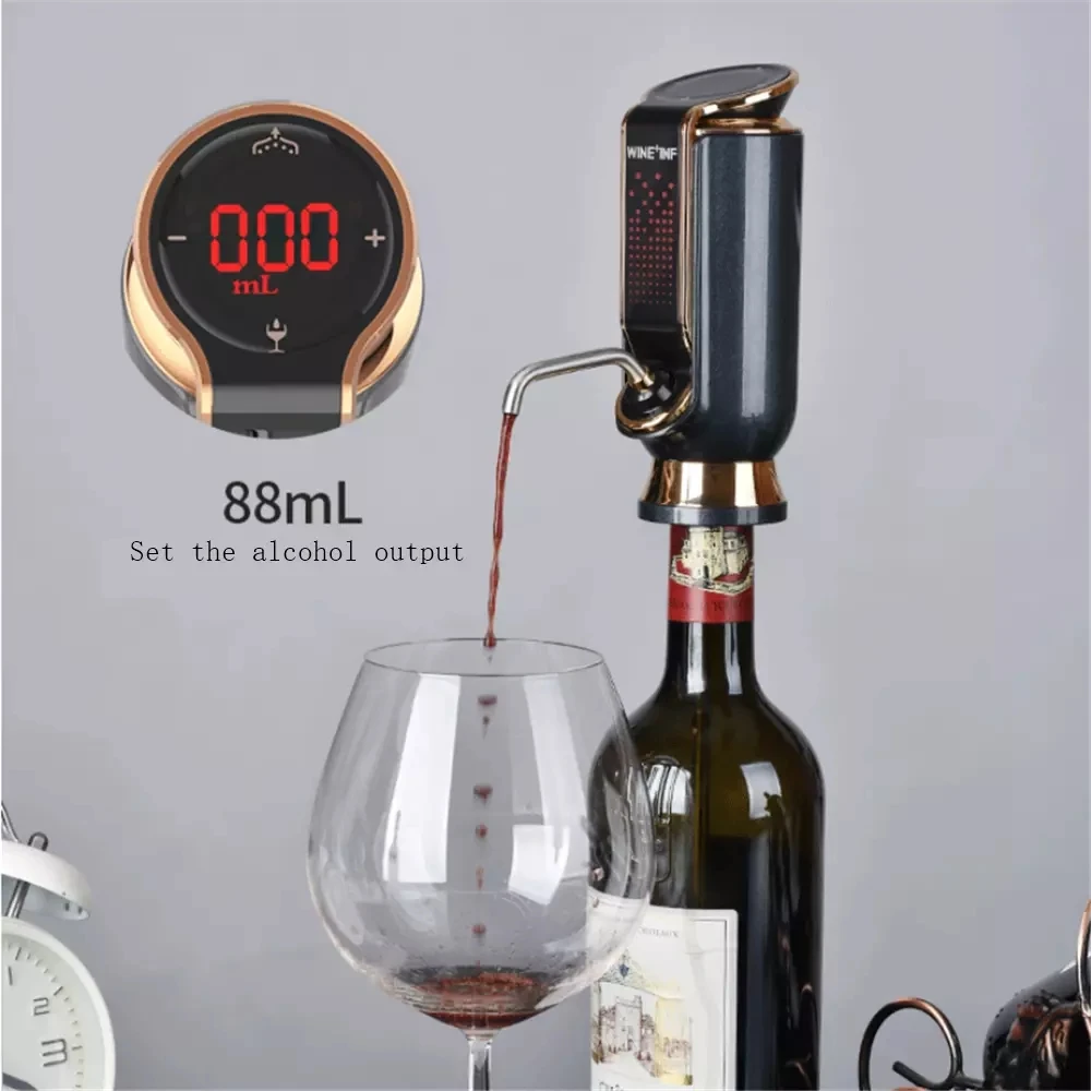 

Electric Red Wine Decanter USB Charging Auto Quick Wine Aerator Vacuum Fresh-keeping 10 days Whiskey Dispenser Cider Wine Pourer