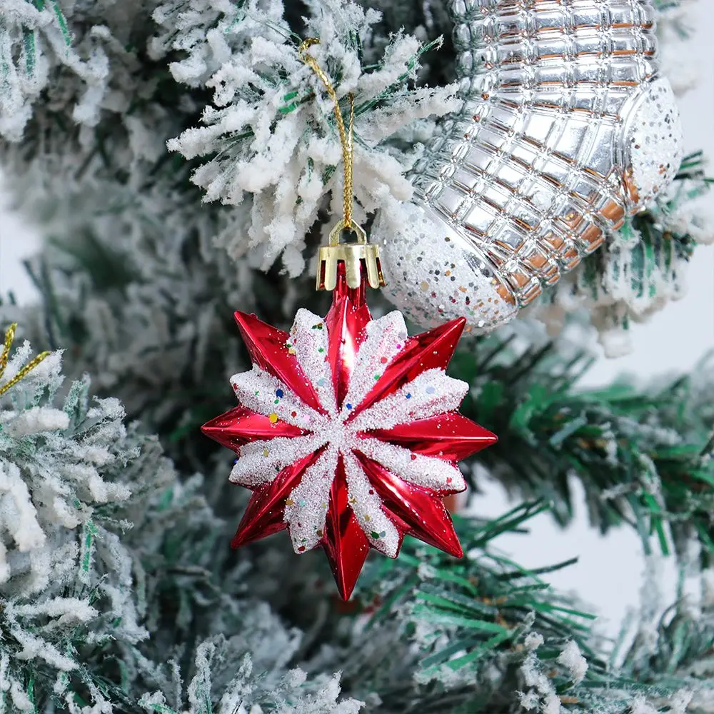 1-6Pcs Mini Plastic Christmas Cane Colorful Xmas Tree Hanging Ornaments Candy Toys Gift Party New Year Supplies Home Decorations