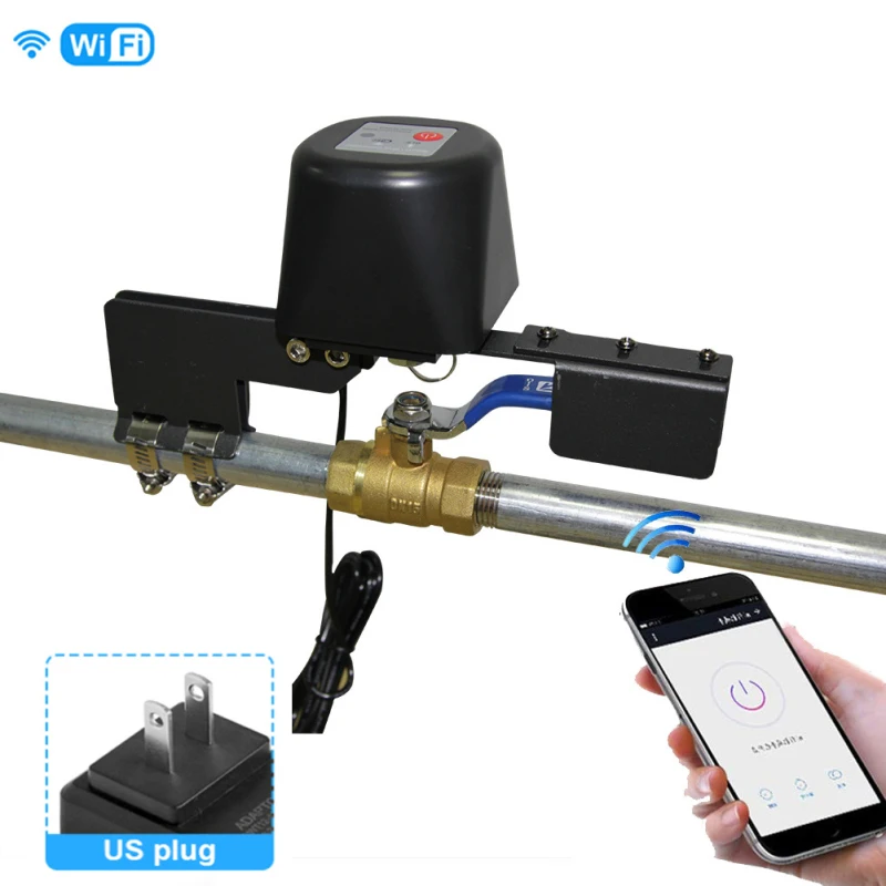 

Water/gas Valve Automation Control Tuya Wifi Valve App Control Smart Home Work With Alexa Assistant Smart Life