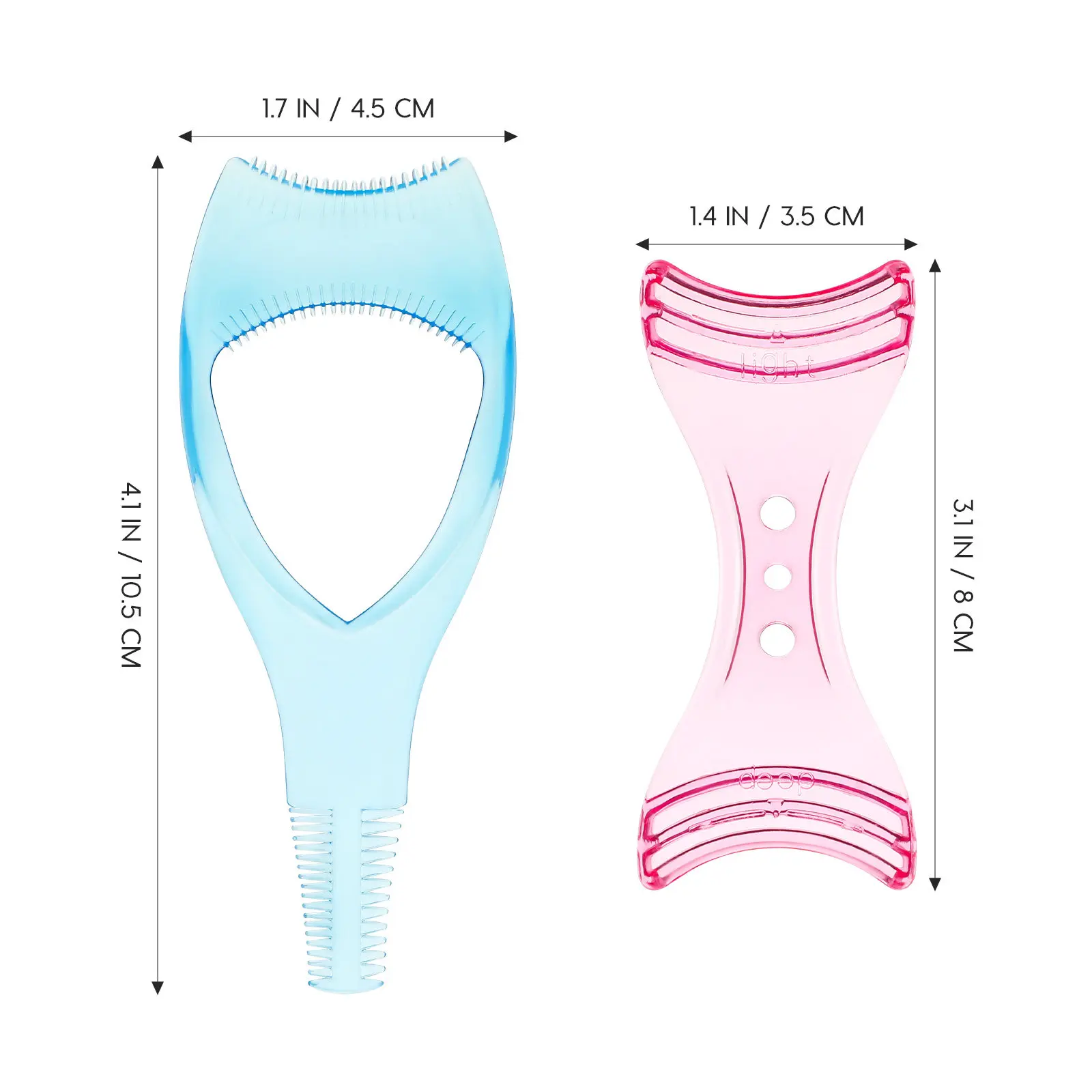 1 세트 속눈썹 빗 어플리케이터 아이라이너 템플릿 가이드 도구 메이크업 용품 액세서리 마스카라 쉴드 스텐실 모델