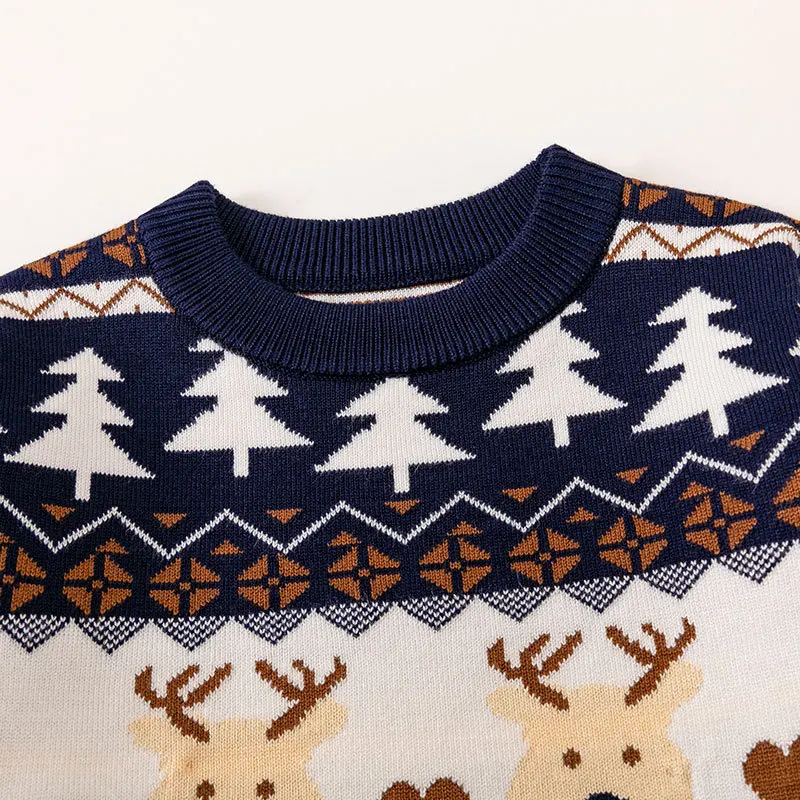 Boys Christmas Sweater Children Warm Pullover Girls Cartoon Knitted Autumn Winter Cotton Jumper New Kid Round Neck Casual Clothe cashmere sweater