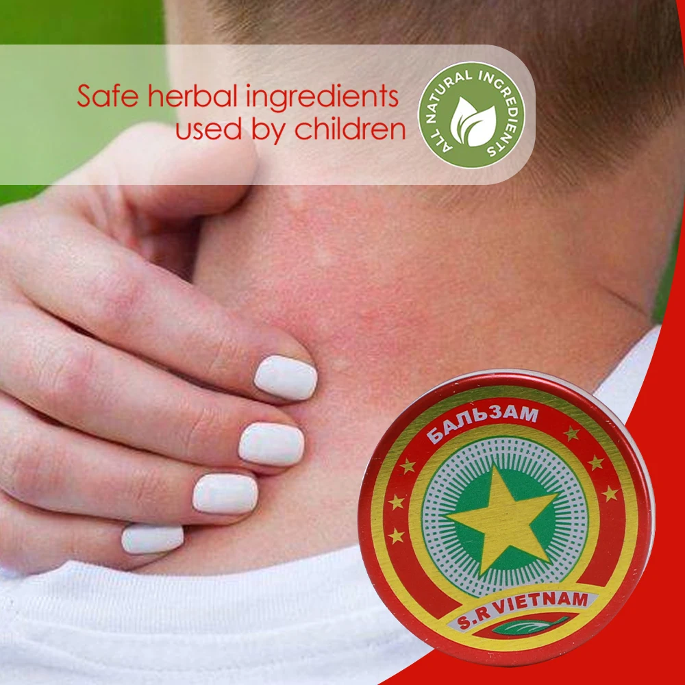 1/3/5Pcs Vietnam Golden Star Cooling Oil Relieve Dizzy Fatigue Cream Joint Muscle Pain Relief Ointment Anti-Itching Plaster