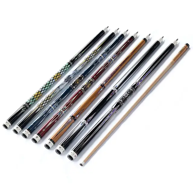 Pool Cue Taco 58 Inch Canadian Maple Stainless Steel Joint Billiard Pool Stick Random Color for Sale 1