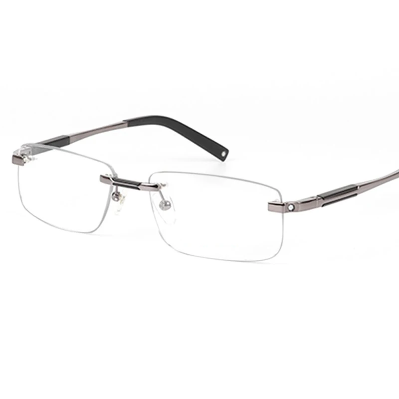

Brand Designer Titanium Glasses Rimless Mans Optical Frame Myopia Business less Eyeglasses Man