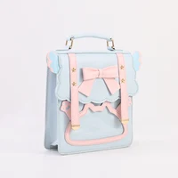 Japanese Student Sweet Bow Backpack Vintage Jk Uniform Itabag Girls Crossbody Shoulder Bagpack Cos Gothic Lolita Kawaii Rucksack 2