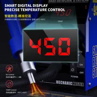 Mechanic NEW 957DW Welding supplies desoldering station with two-scroll hot air Intelligent digital display fast heating Iron 2