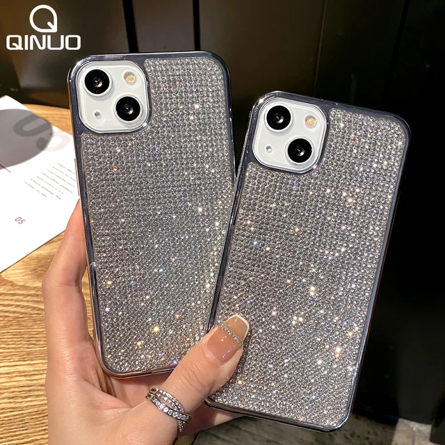 Luxury diamond bling plating Soft silicon Phone Case For iPhone 7 8 Plus X  XS XR MAX 11 Pro 12 MiNi SE sexy 10 back cover - AliExpress