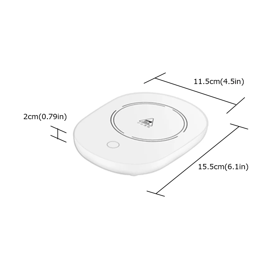 Heating Coaster Coffee Heater Smart Usb Cup Coffee Battery Constant-temperatures Coaster Wireless Heated Mug Tea Heater Warmer Set For Gift Office Desk Use