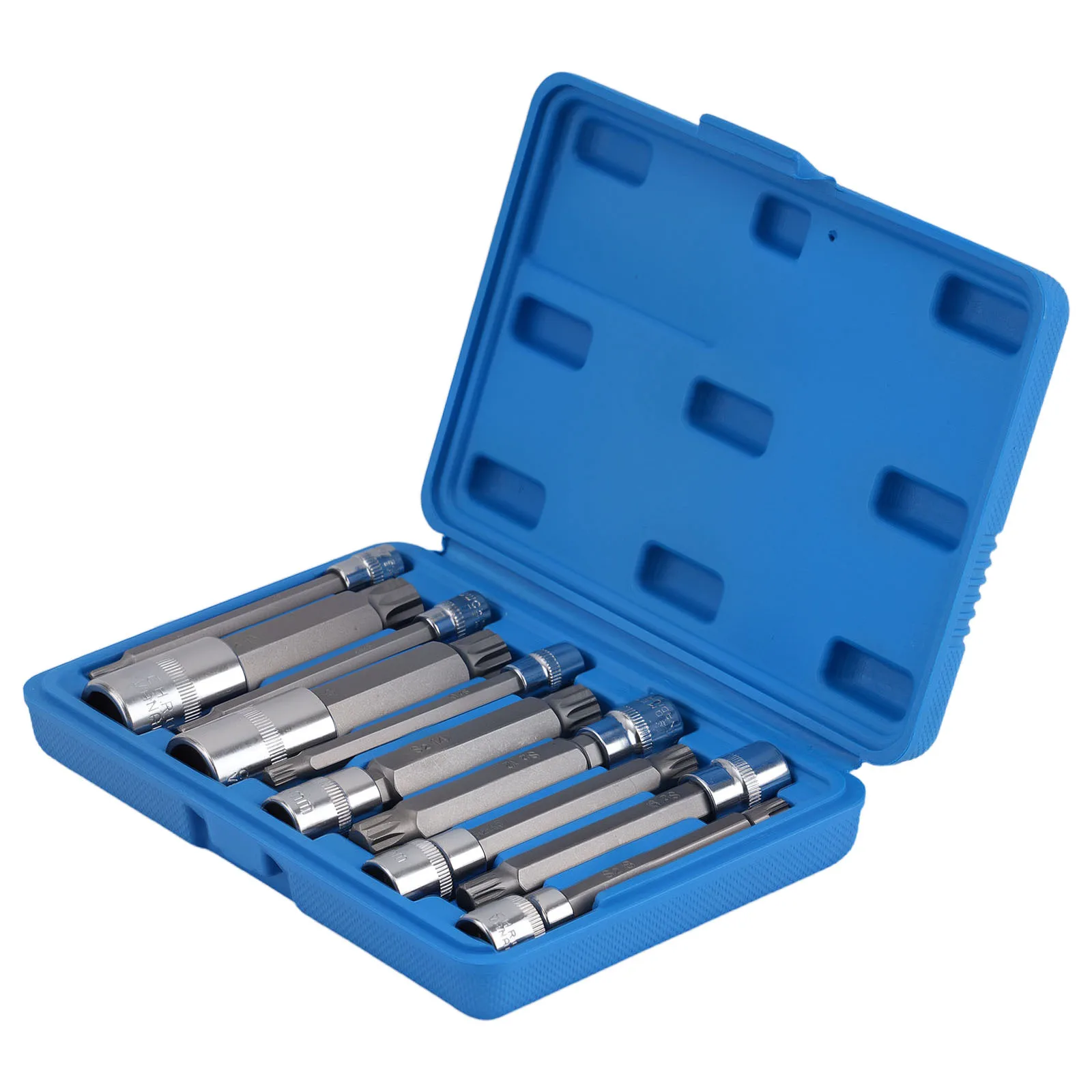 S2 Alloy Spline Socket Set 10pc 1/4 3/8 1/2 Drive M4 M6 M8 M10 M12 M14 M16