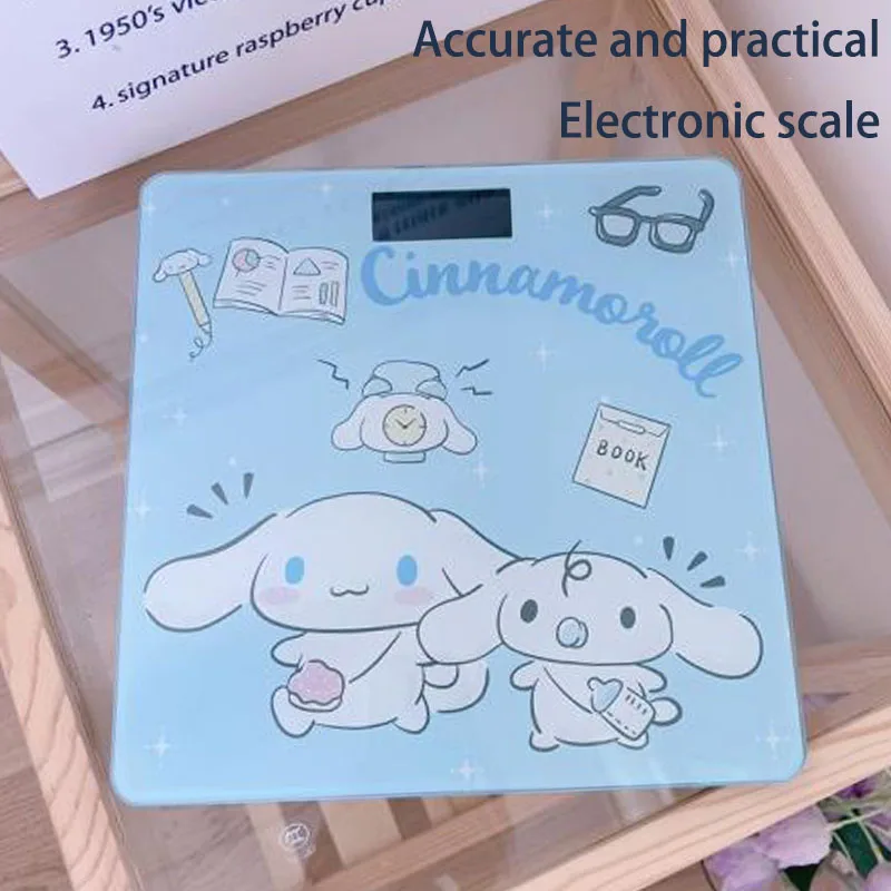

Kuromi Cinnamoroll My Melody Electronic Weighing Scale Kawaii Creativity USB Precise Practical Smart Digital Dormitory Household