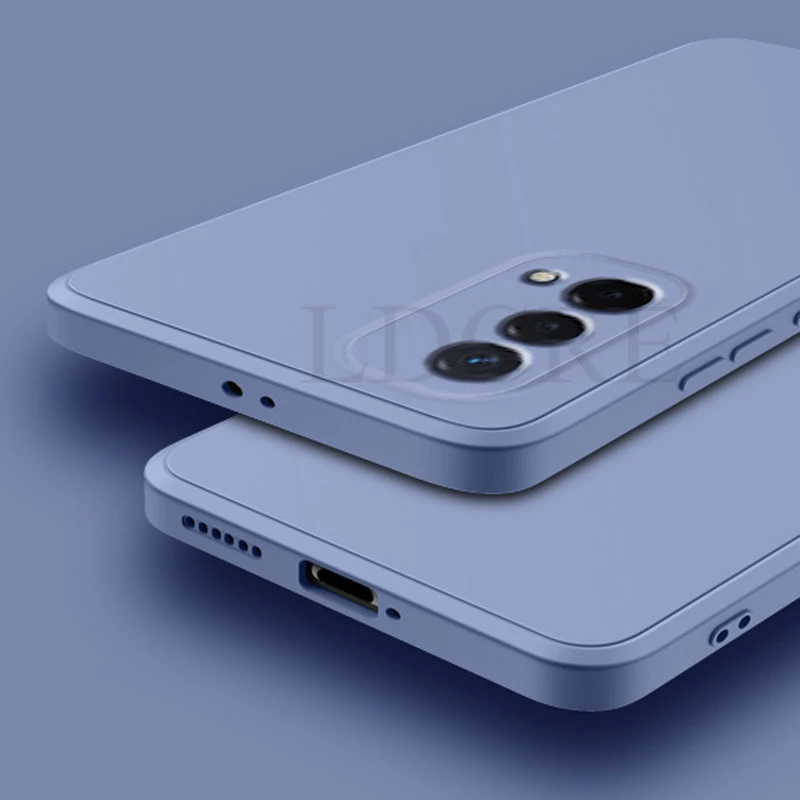 Sleek Liquid Silicone Square Phone Case - Premium Protection and Style