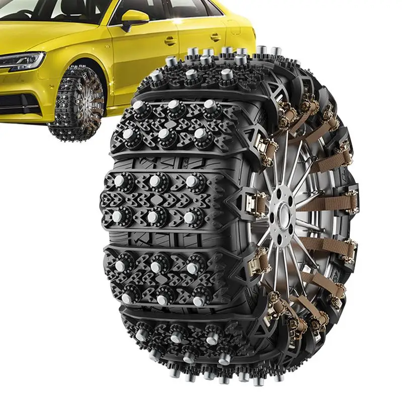 

Universal Snow Chains for Cars Trucks & SUVs Easy Install, Non-Slip Grip Secure Drive Conquer Winter Roads Light Trucks