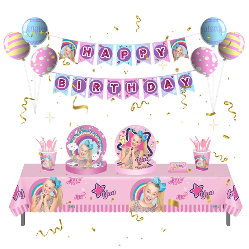 Тематические праздничные товары JOJO Siwa с героями мультфильмов Детские