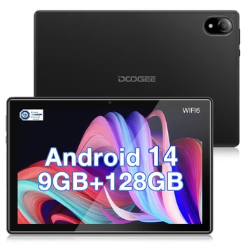 DOOGEE U10 Tablet PC 10'' HD+ Screen 9GB RAM (4GB+5GB)+128GB ROM 5060mAh Battery Android 14 Support Widevine L1 WiFi6 Tablet 1
