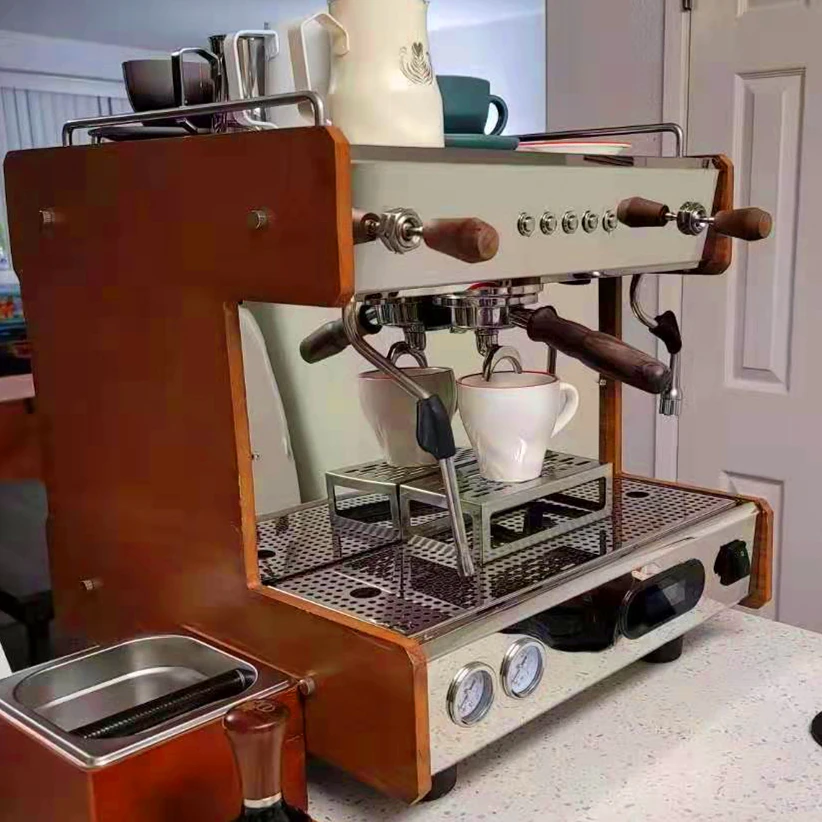 220-240V~60Hz/2400w Stainless Steel 3 in 1 Multi-functi Small Commercial Single Boiler Espresso Machine 4
