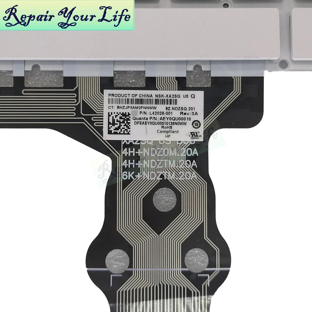 Rus Teclado Russo para hp Stream 11-aj 11-ak Aj0003ur Ak1010nr Ak1012 Ak1020 Teclado Portátil Inglês L42028001 9zndz8q201 us - Imagem 4