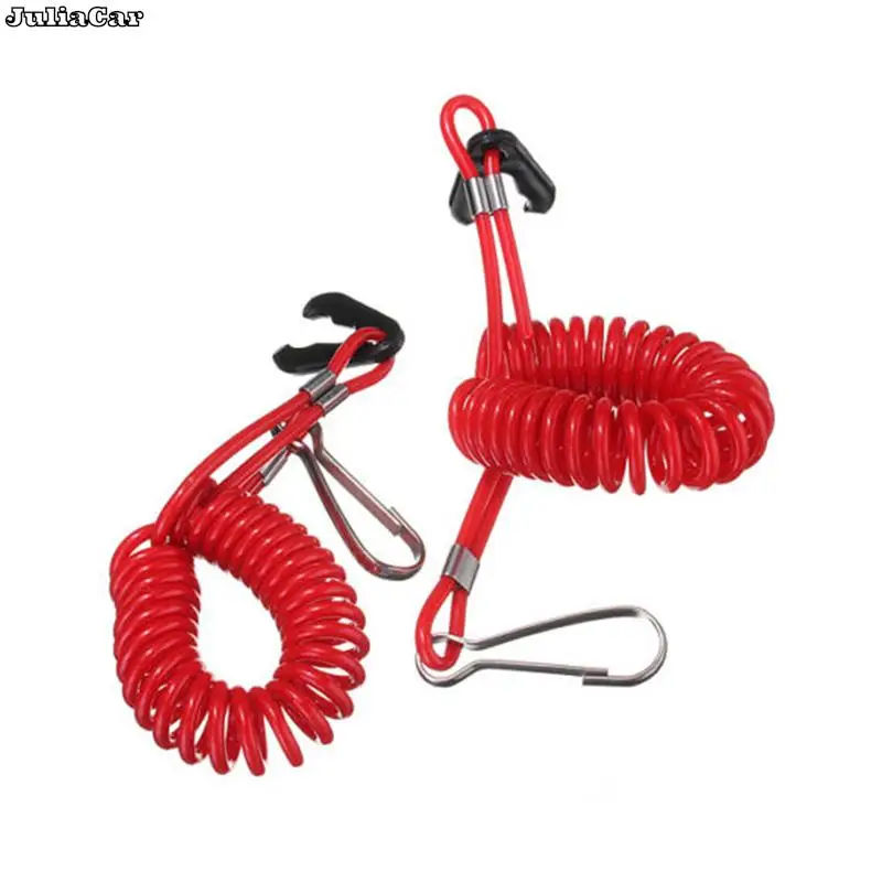 

1pc Red Boat Motor Kill Stop Switch & Safety Tether Lanyard For Yamaha Tohatsu Outboard Engine Motor Parts