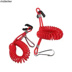 1pc Red Boat Motor Kill Stop Switch & Safety Tether Lanyard For Yamaha Tohatsu Outboard Engine Motor Parts