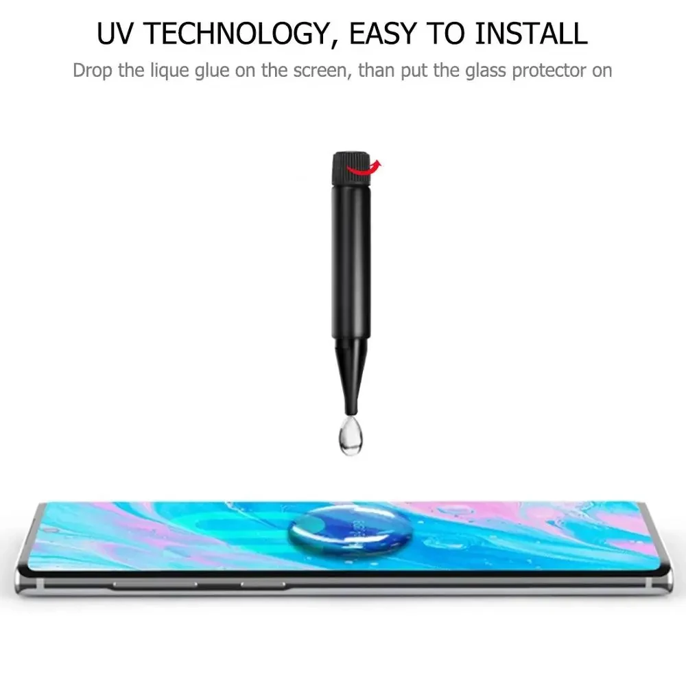 3D Curved HD Full Glue UV Tempered Glass Screen Protector - Enhanced Protective Glass