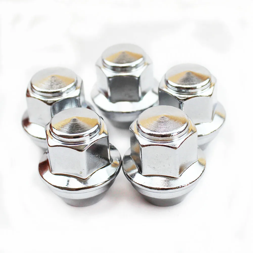 5 Pçs/lote Chrome Roda Lug Nuts para Ford Foucs MK3 Mondeo KUGA Fuga