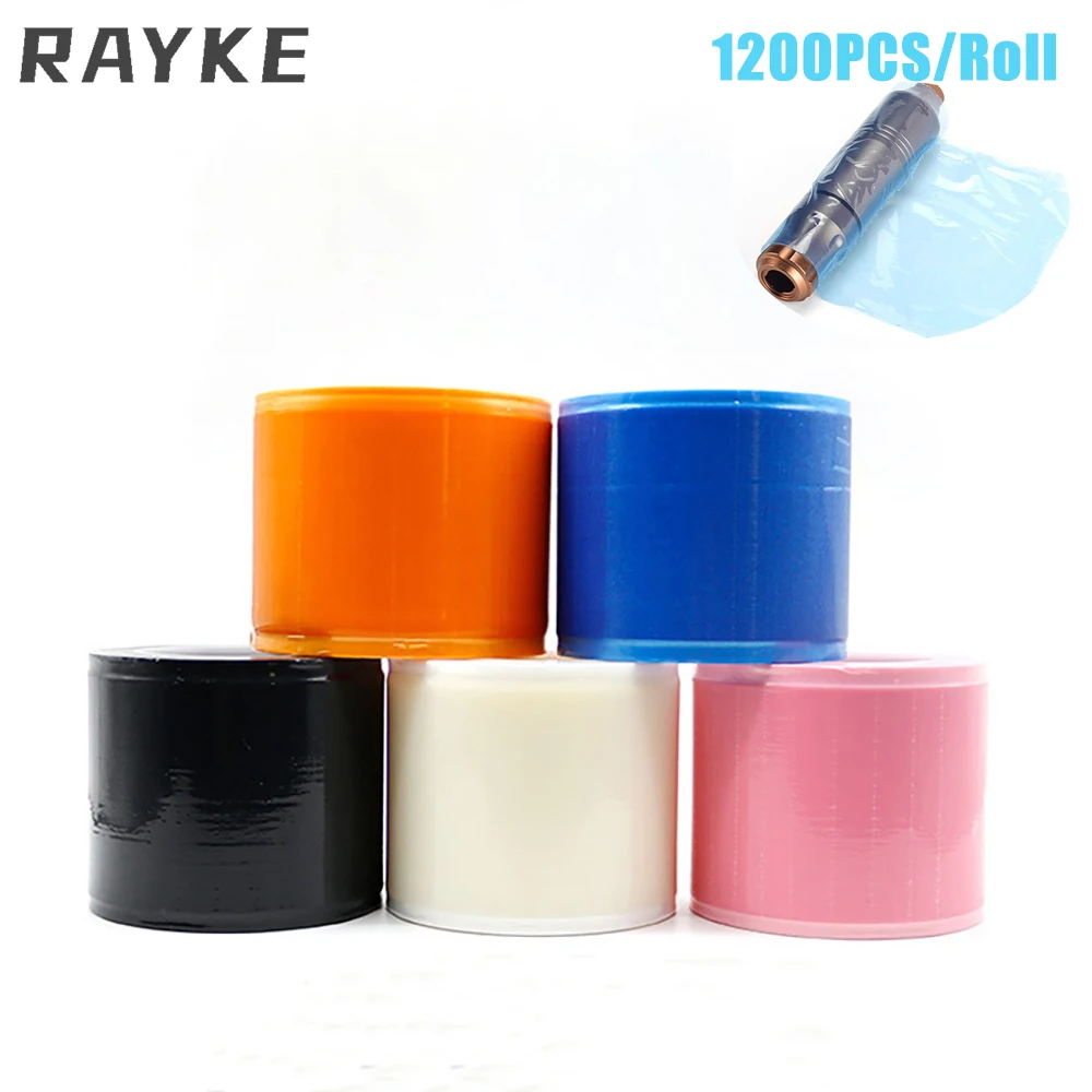 1200Pcs/Roll Disposable Tattoo Barrier Film Dental Protective Film Plastic Clear Wrap Cover Tattoo Accesories Supplies 1pcs 3d clear goldfish stickers uv epoxy resin molds craft filling resin molds for diy jewelry making supplies epoxy moulds