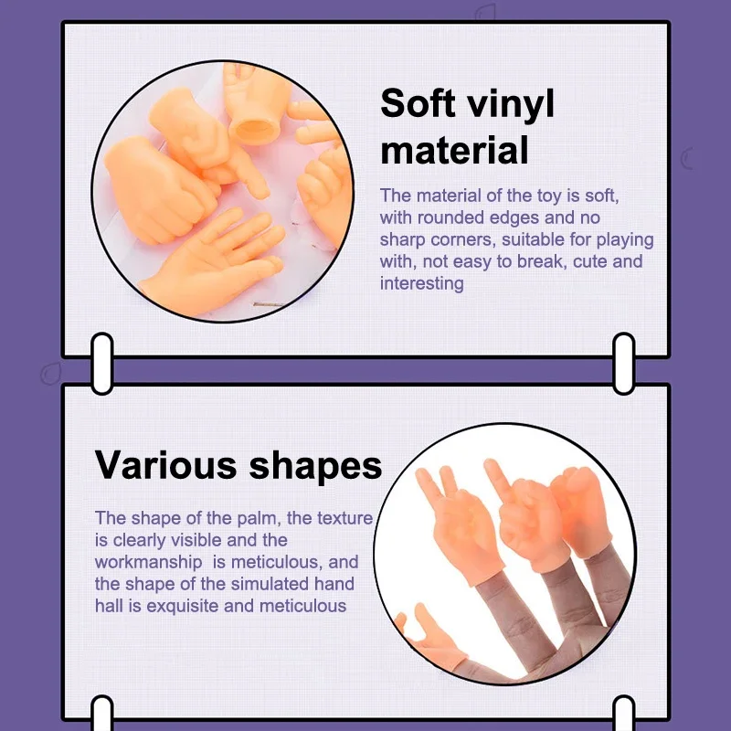 Teasing Cat Plastic Finger Gloves Human Fake Hand Cat Interactive Toys Caress Dog Toys Little Hand Pet Supplies