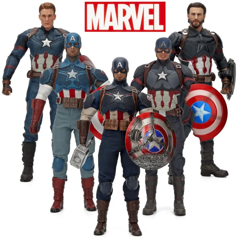 1-6-marvel-avengers-action-figures-captain-america-raytheon-thor-pvc-doll-hand-made-statue-model-decorate-toy-gift-30cm